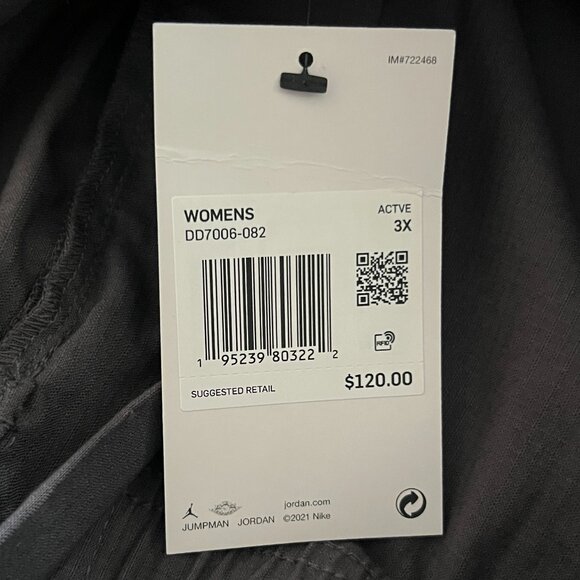 Jordan Flight Loose Fit Active Utility Gray Pants Women's DD7006-082 Size 3X NWT - Picture 8 of 8